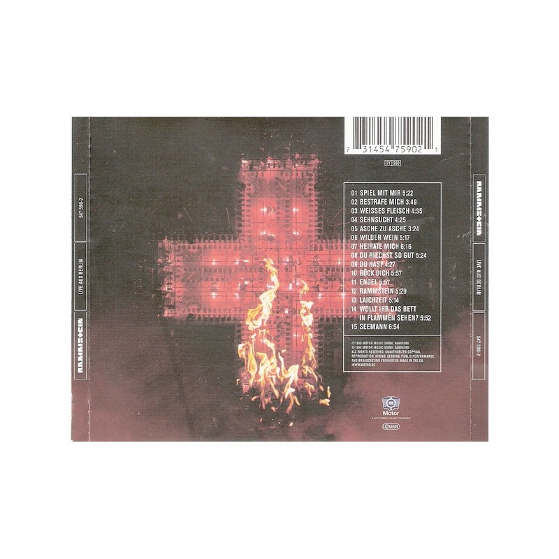 Live aus Berlin, Rammstein CD