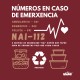 SOS Nai, números en caso de emergencia Delantal