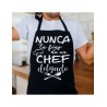 Delantal Nunca te fíes de un chef delgado
