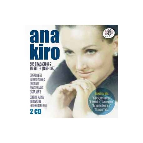 Ana Kiro Cd Grabaciones de 1966-1977