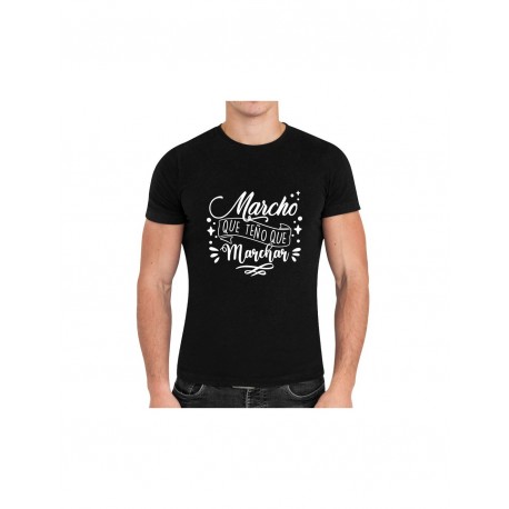 Marcho que teño que marchar Camiseta Talla L