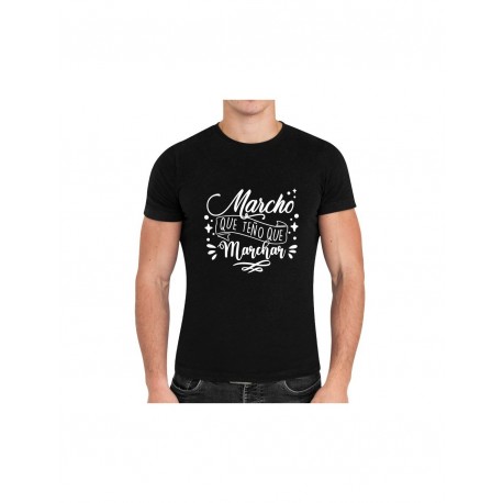 Marcho que teño que marchar Camiseta Talla XL