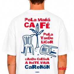Pola mañá café CAMISETA TALLA L